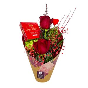 Ramo número 28 de rosas con chocolate de Ygnacio Guillen